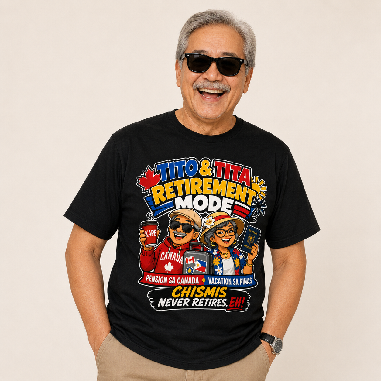 Tito & Tita: Retirement Mode — Funny Filipino Canadian Tee