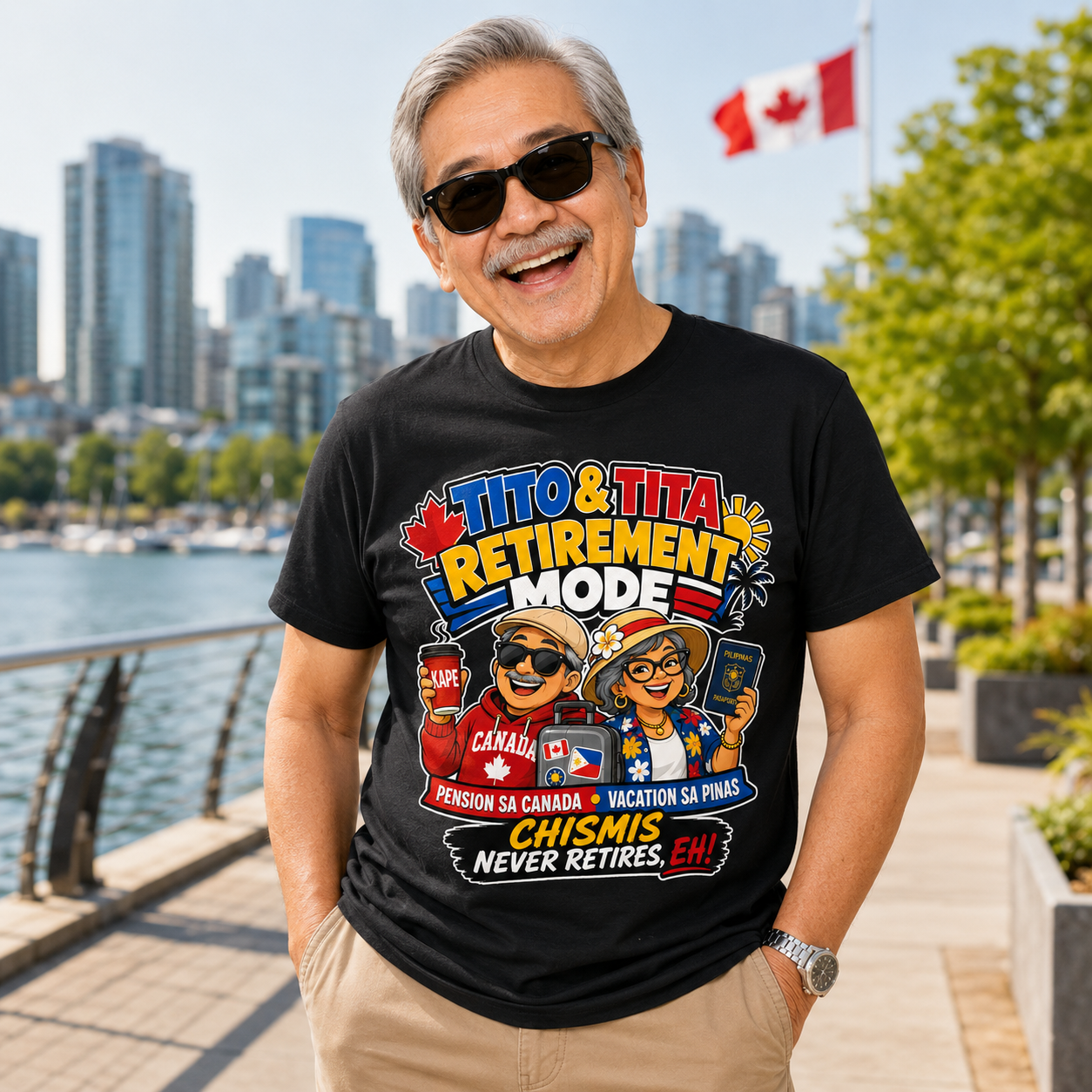 Tito & Tita: Retirement Mode — Funny Filipino Canadian Tee