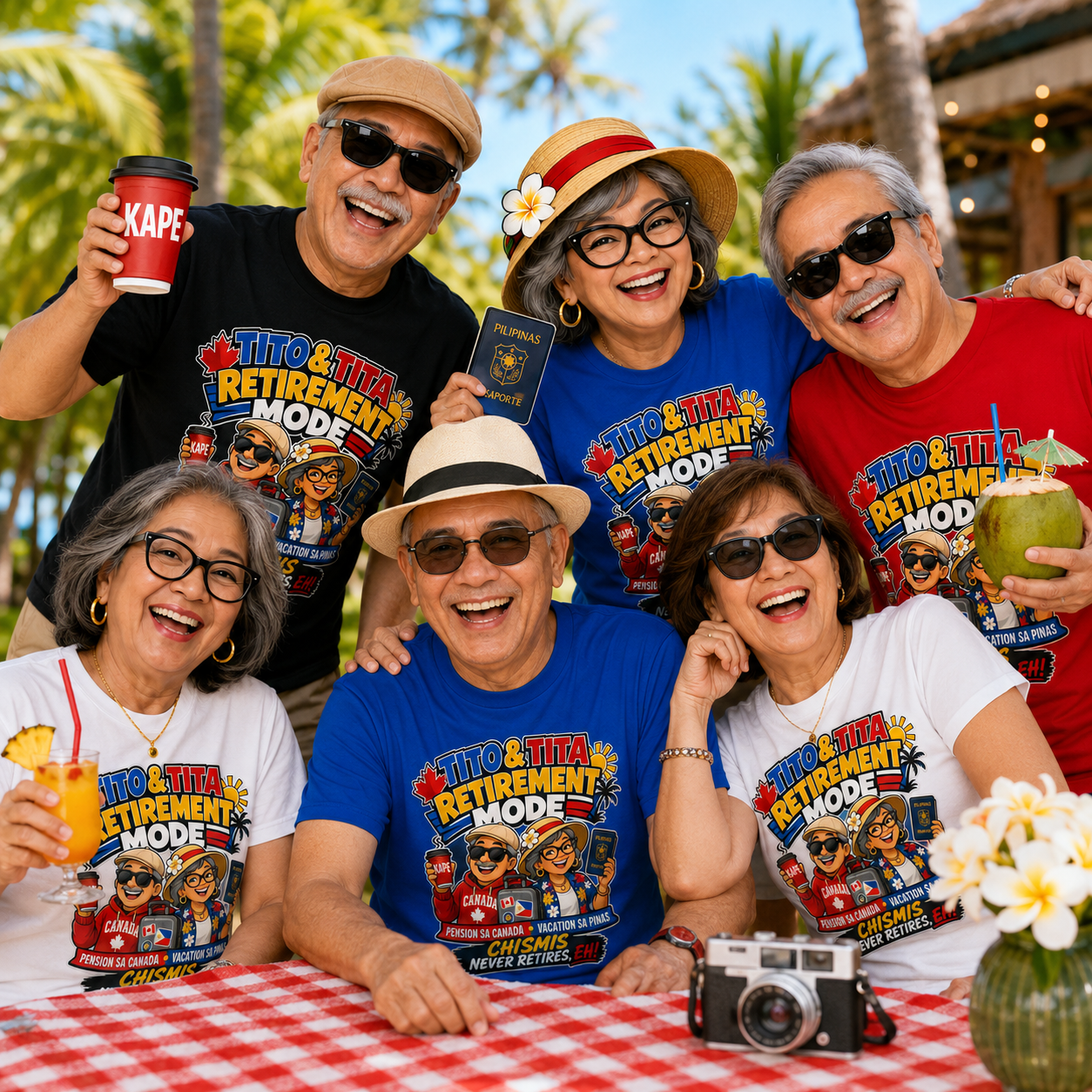 Tito & Tita: Retirement Mode — Funny Filipino Canadian Tee