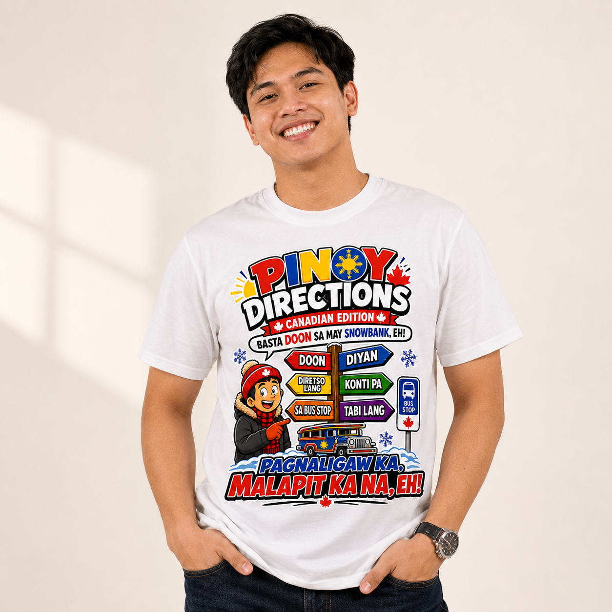 Pinoy Directions: Canadian Edition — Funny Filipino Tee