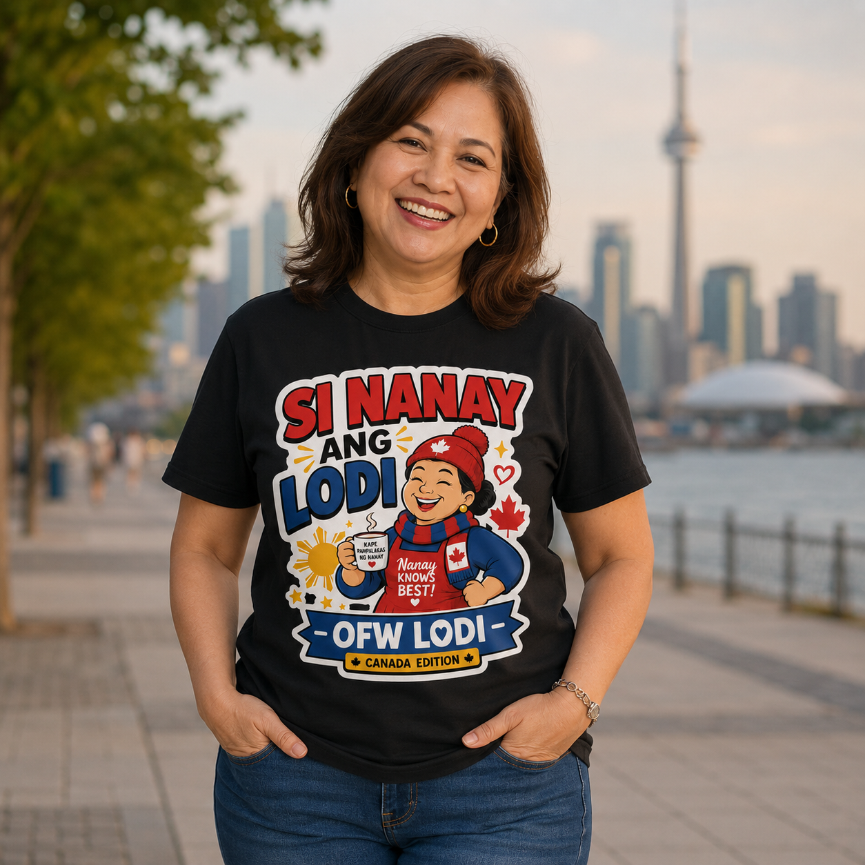 Si Nanay Ang Lodi — Filipino Canadian Mom Pride Shirt
