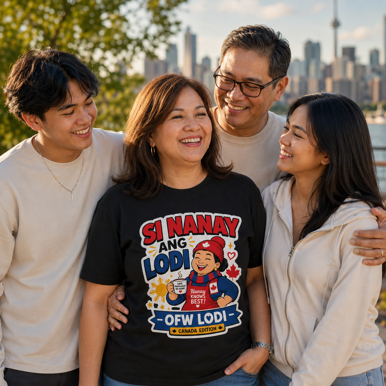 Si Nanay Ang Lodi — Filipino Canadian Mom Pride Shirt