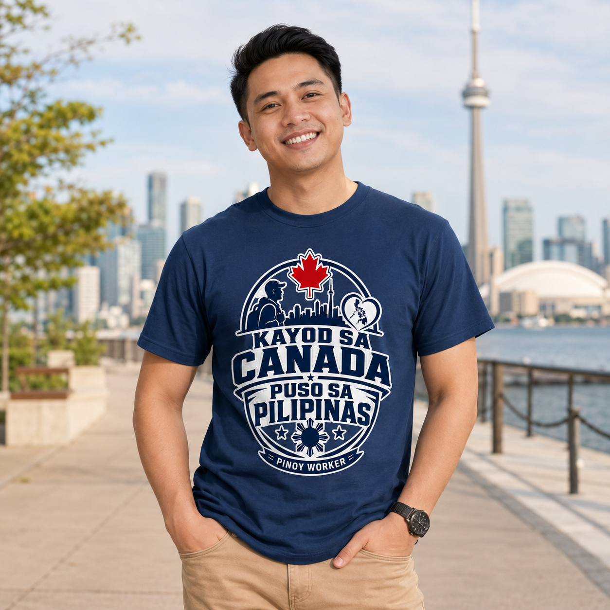 Kayod sa Canada, Puso sa Pilipinas — Filipino OFW Tee