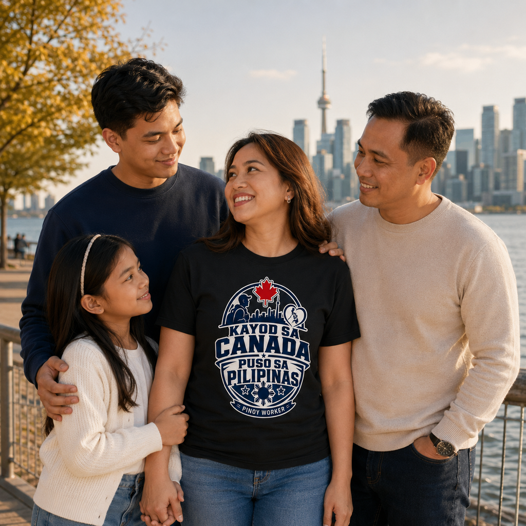 Kayod sa Canada, Puso sa Pilipinas — Filipino OFW Tee
