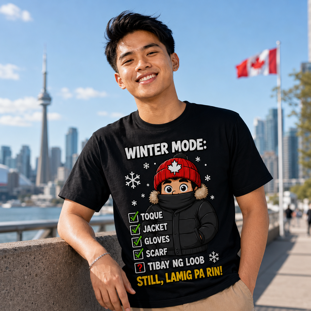 Lamig Pa Rin — Funny Filipino Canadian Winter Tee