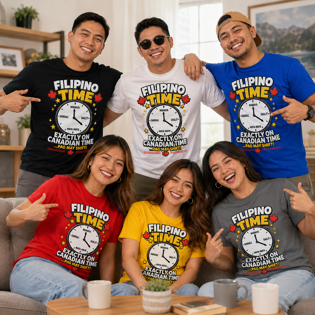 Filipino Time — Funny Pinoy Canadian Clock Tee