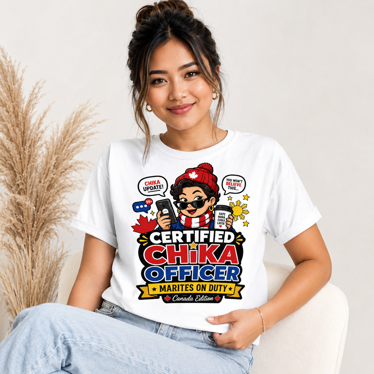 Certified Chika Officer — Funny Filipino Pride Tee