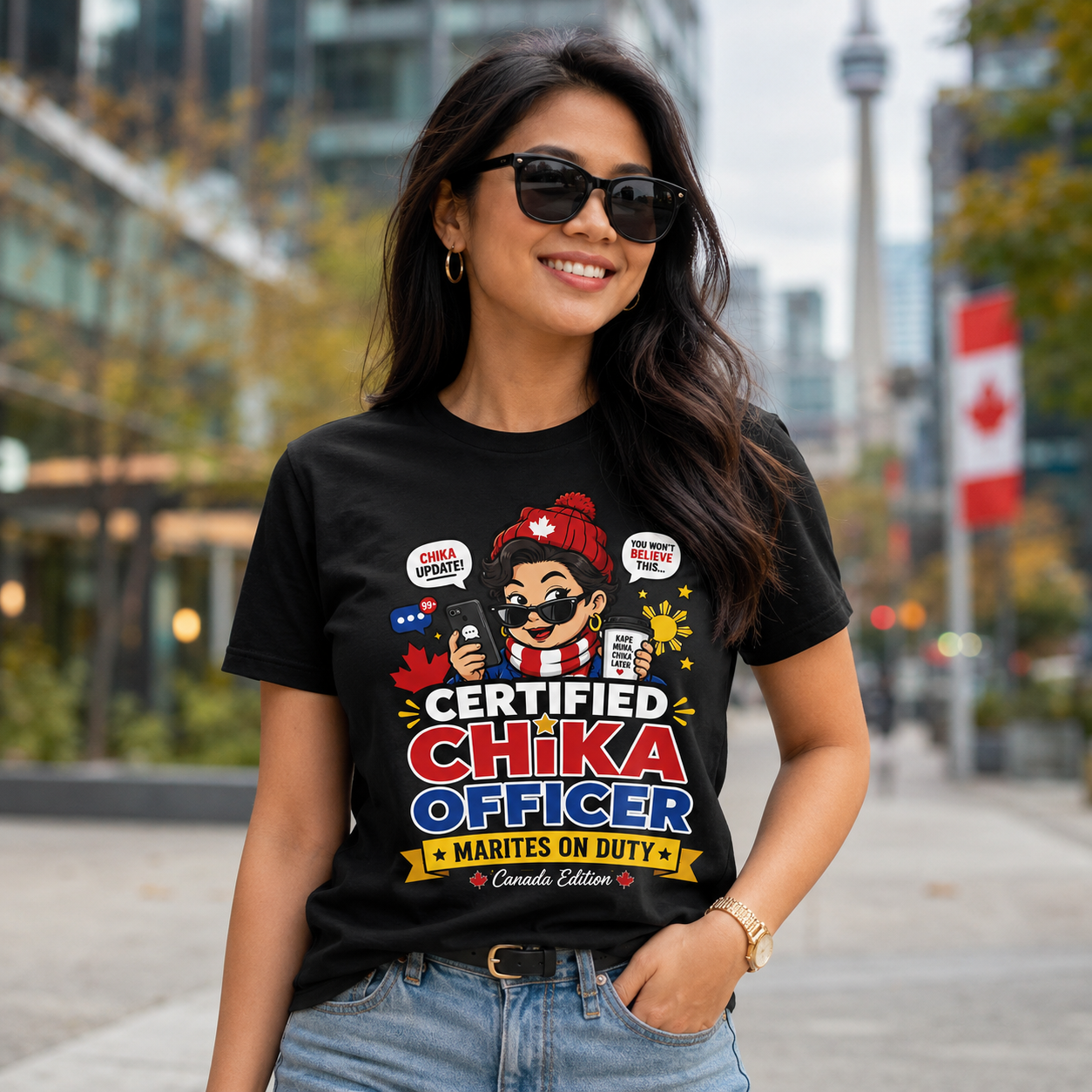 Certified Chika Officer — Funny Filipino Pride Tee