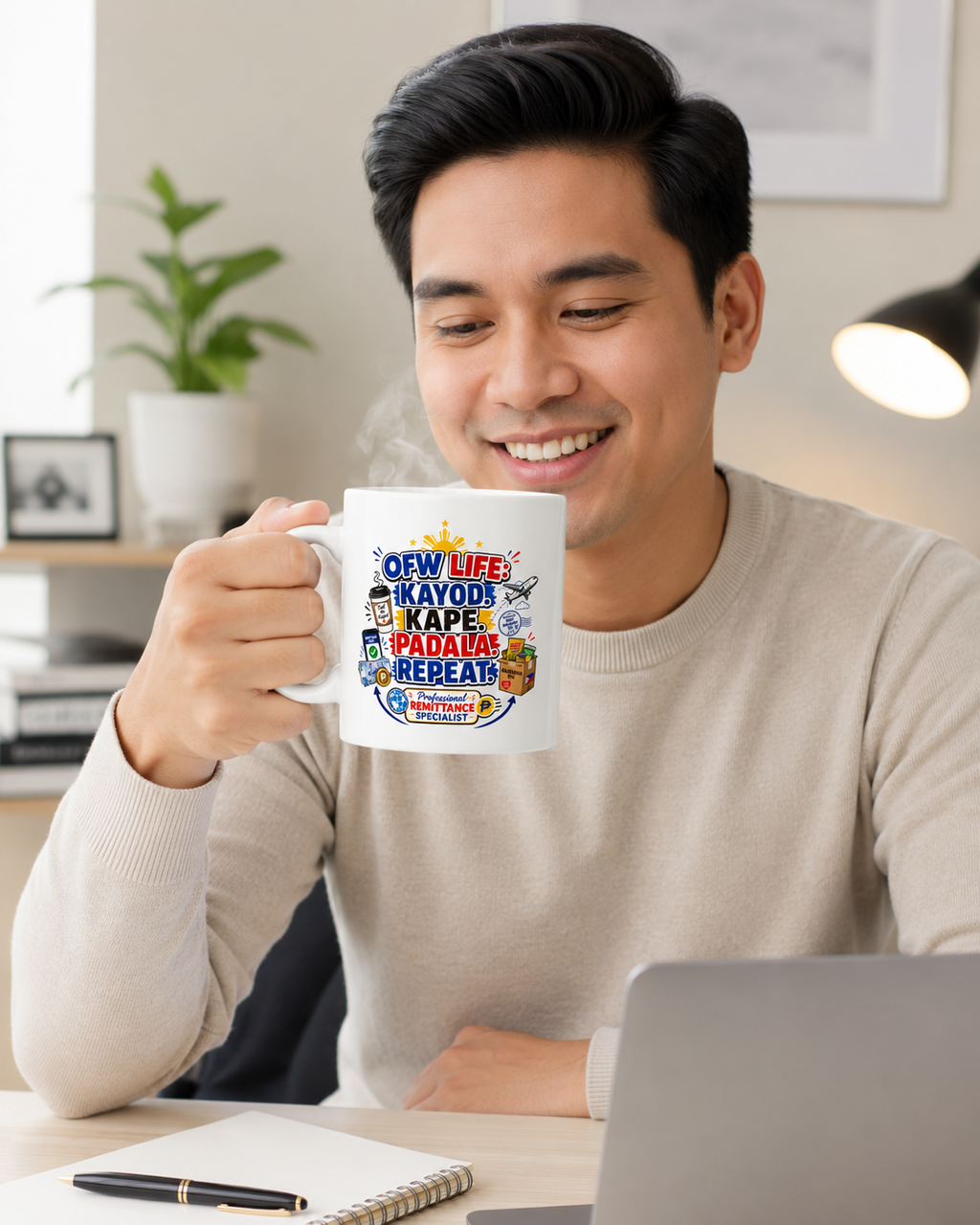 OFW Life — Kayod. Kape. Padala. Repeat. Ceramic Mug