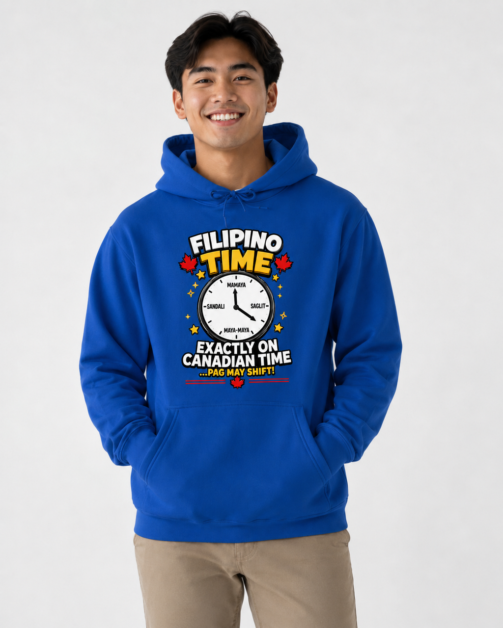 Filipino Time — Funny Pinoy Canadian Graphic Hoodie
