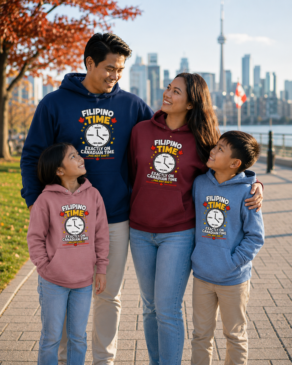 Filipino Time — Funny Pinoy Canadian Graphic Hoodie