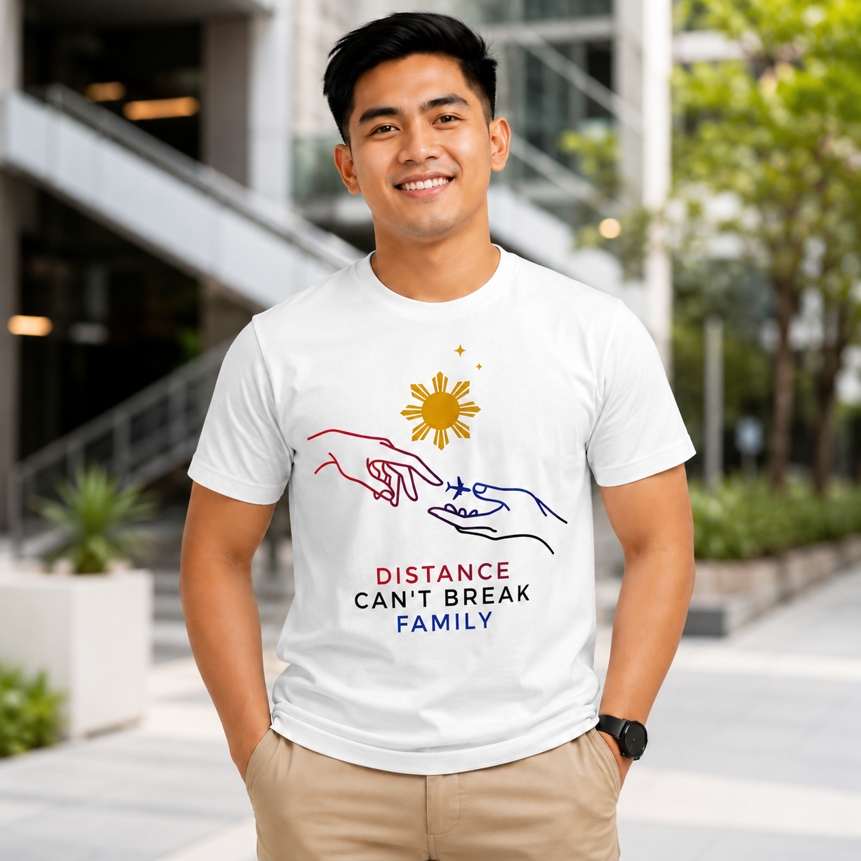 Distance Can't Break Family — Filipino OFW Family Shirt