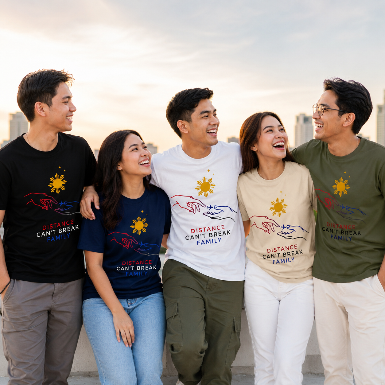 Distance Can't Break Family — Filipino OFW Family Shirt