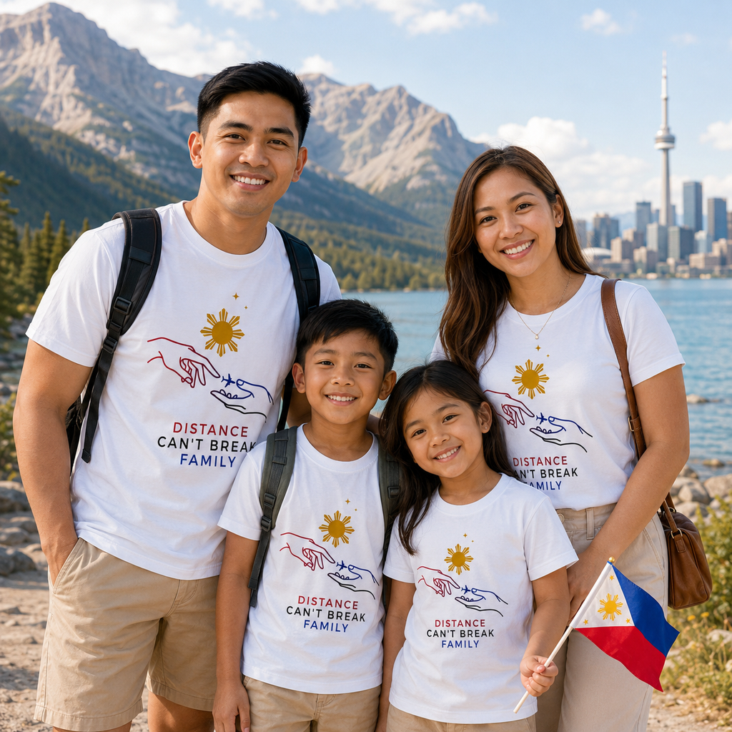 Distance Can't Break Family — Filipino OFW Family Shirt