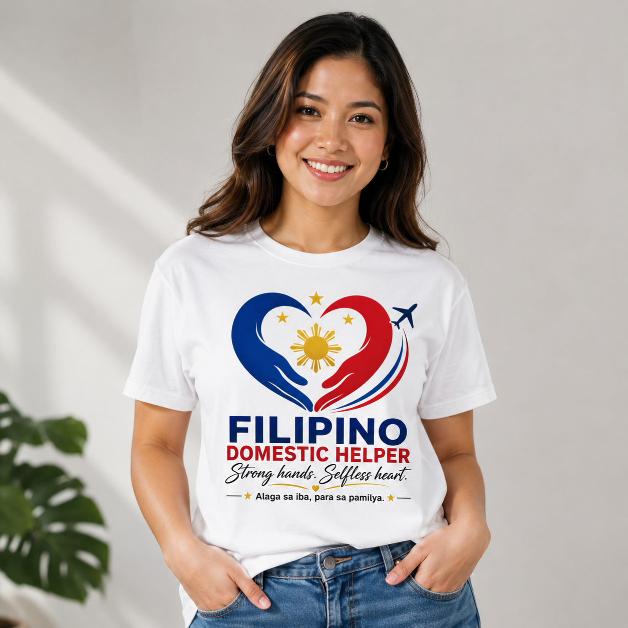 Alaga sa Iba, Para sa Pamilya — Filipino Domestic Helper Tee