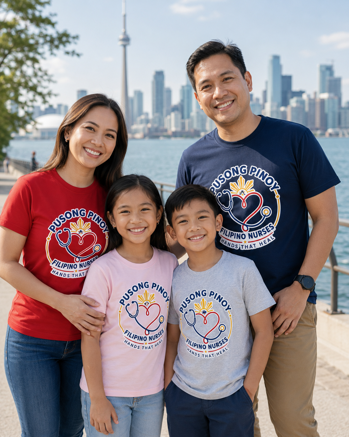 Pusong Pinoy, Hands That Heal — Filipino Nurse Pride Shirt