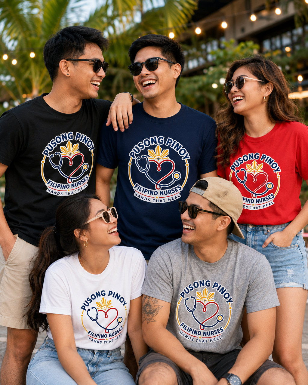 Pusong Pinoy, Hands That Heal — Filipino Nurse Pride Shirt