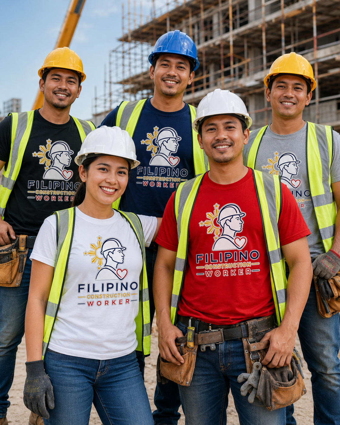 Kayod Para sa Pamilya — Filipino Construction Worker Pride Tee