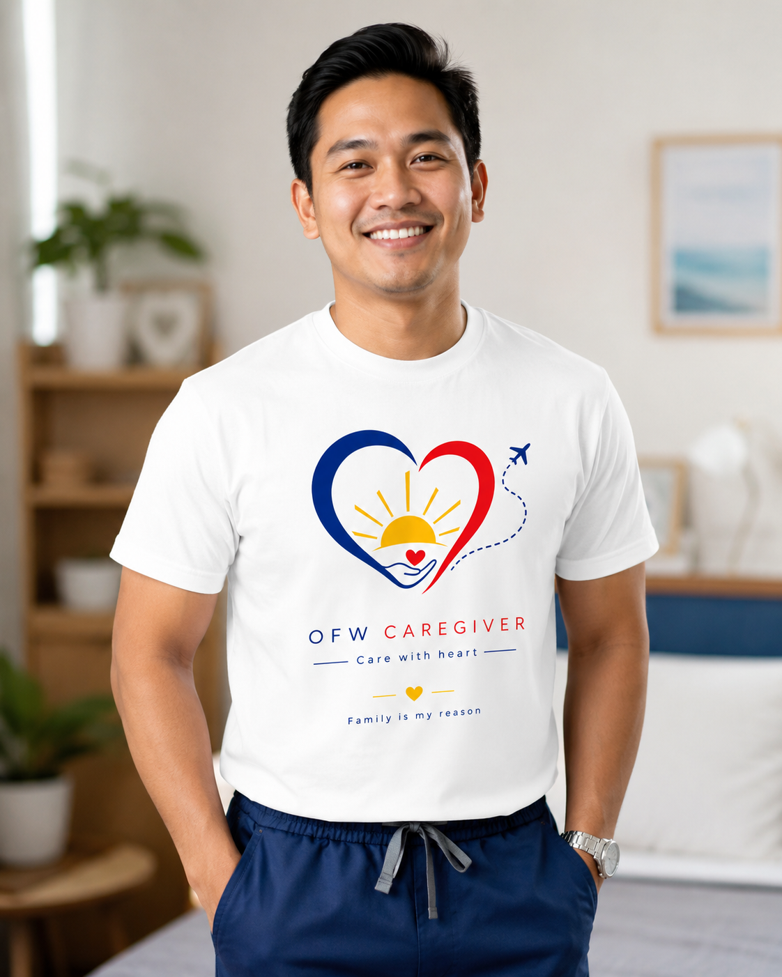 Family Is My Reason — Filipino OFW Caregiver Shirt
