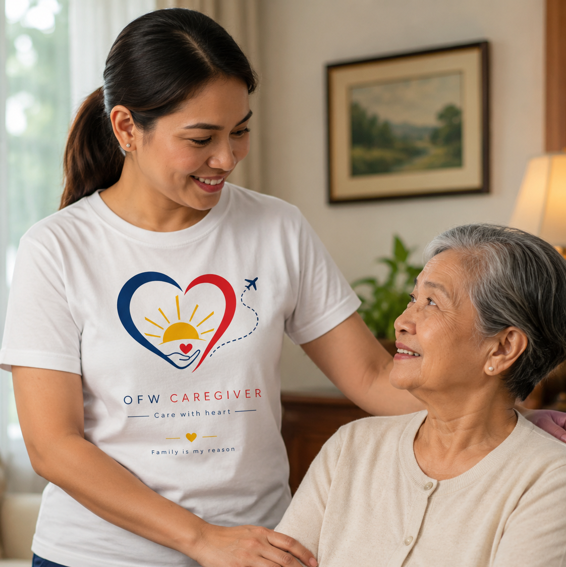Family Is My Reason — Filipino OFW Caregiver Shirt