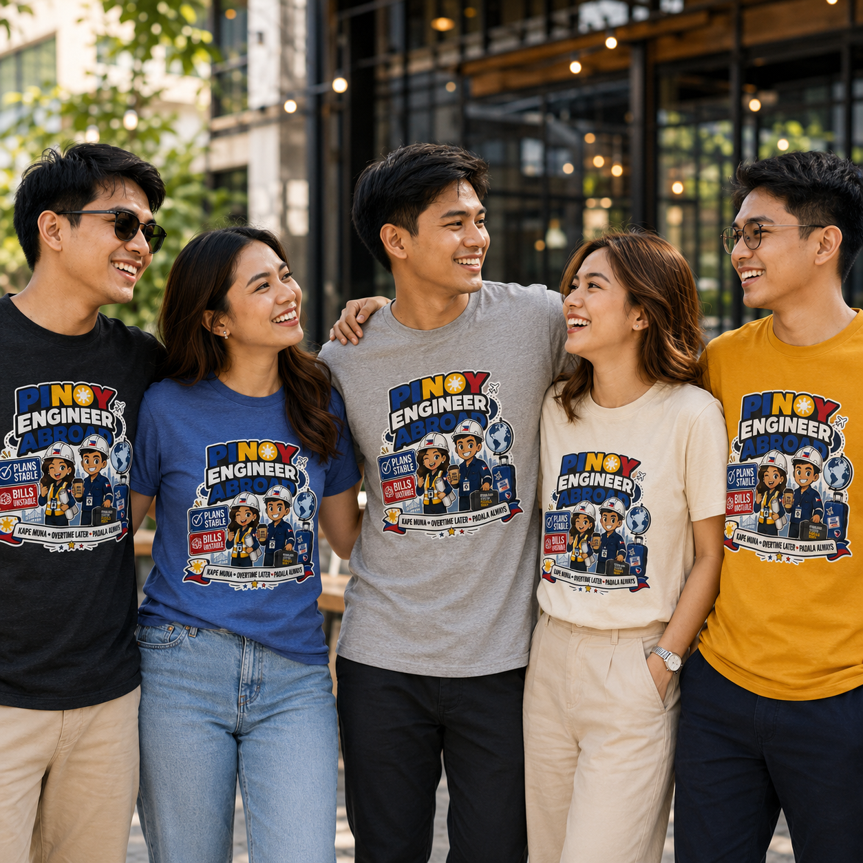 Plans Stable, Bills Unstable — Funny Filipino Engineer OFW Tee