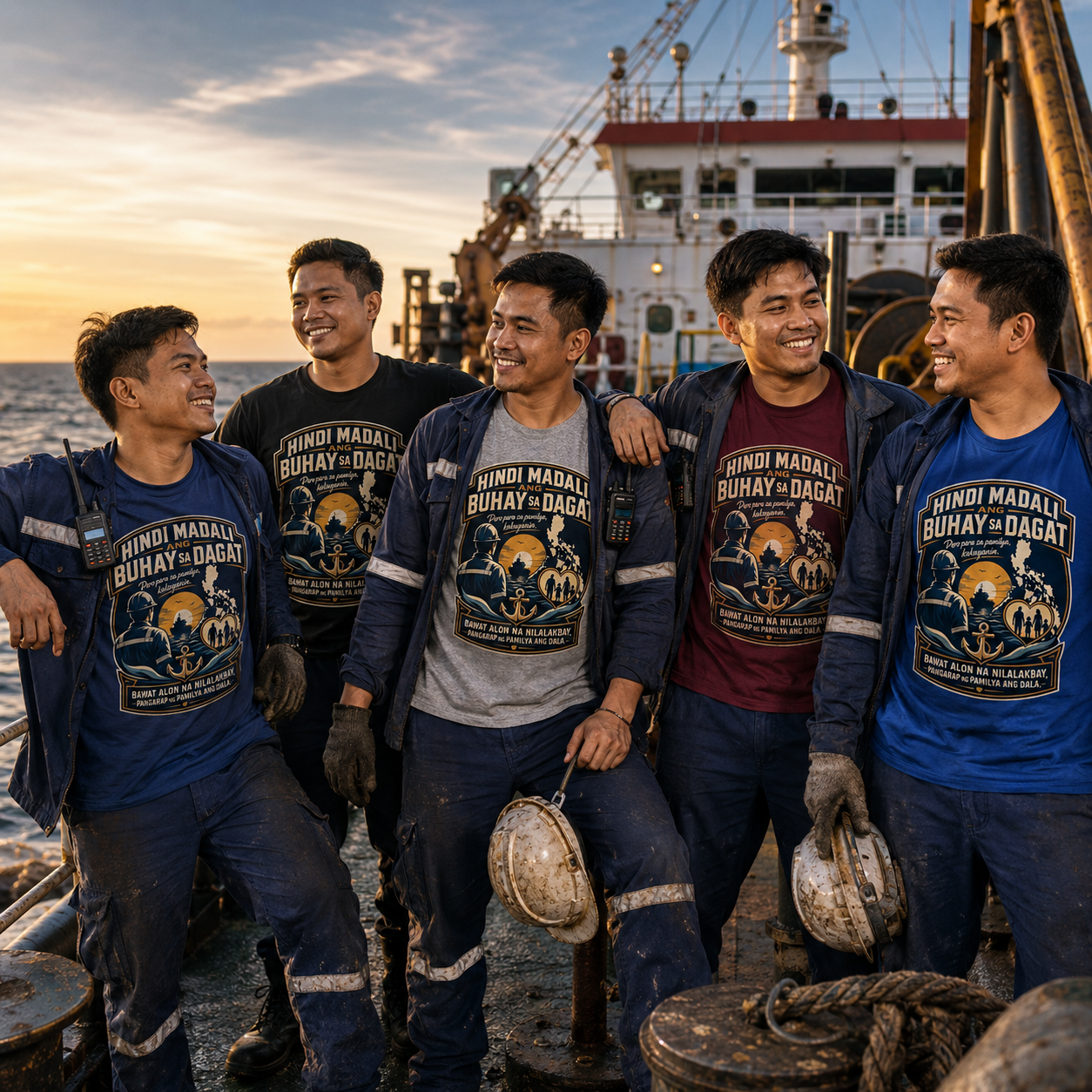 Hindi Madali ang Buhay sa Dagat — Filipino Seafarer Pride Tee