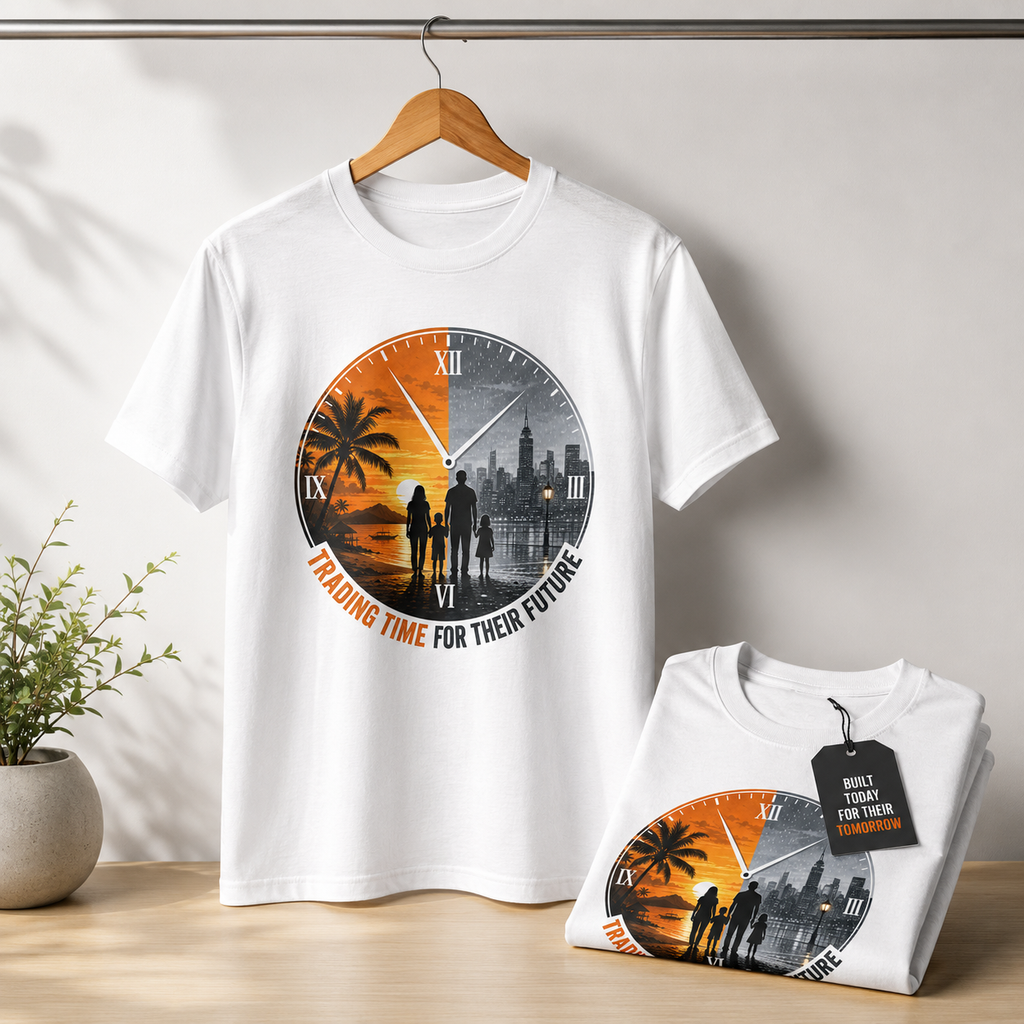Trading Time for Their Future Filipino OFW T-Shirt — Pinoy Caregiver Tribute
