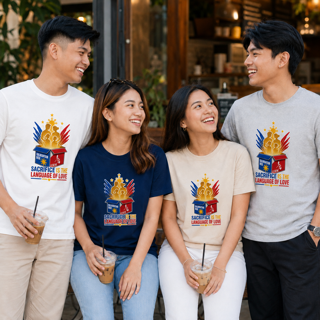 Sacrifice Is the Language of Love T-Shirt — Filipino OFW Balikbayan Box Tribute
