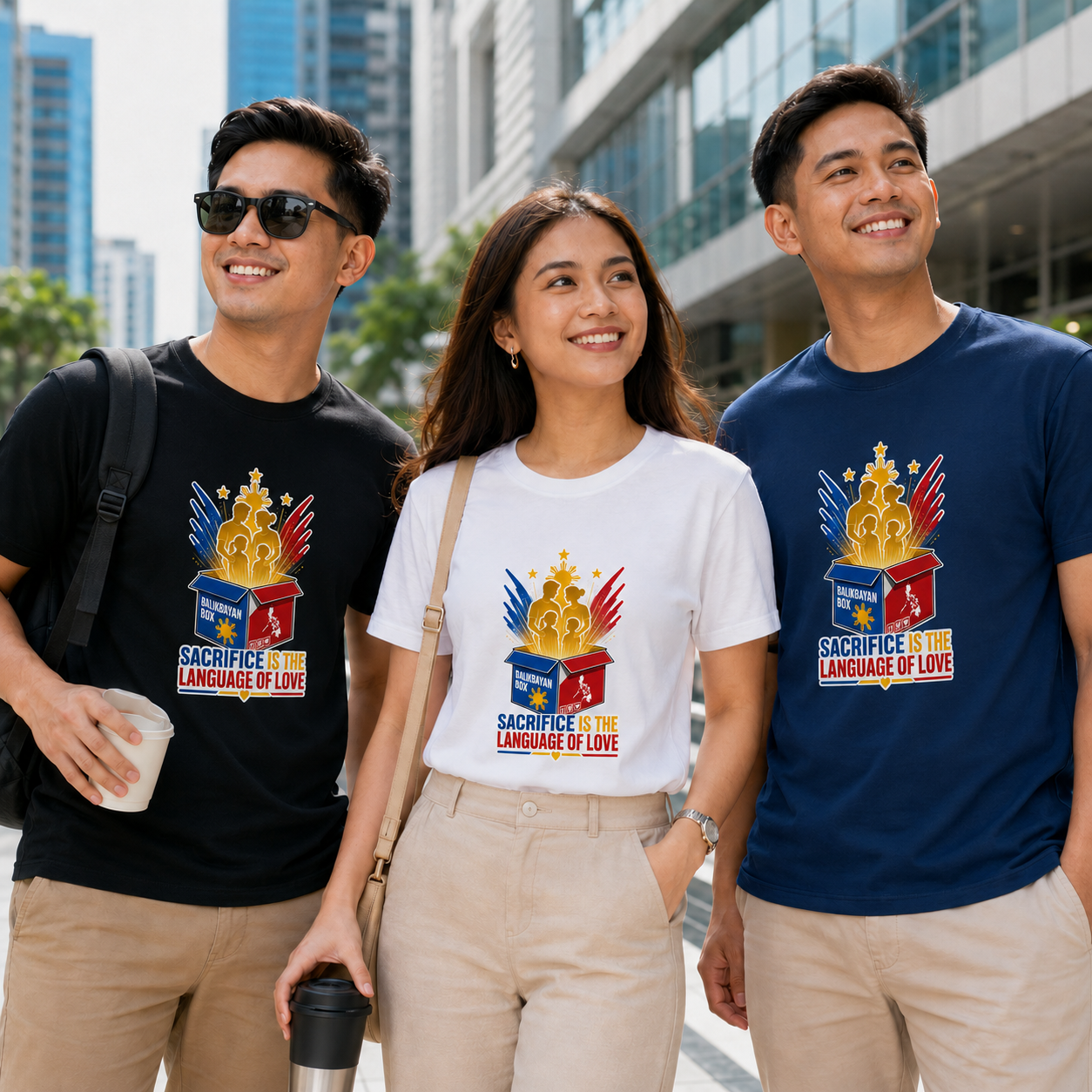 Sacrifice Is the Language of Love T-Shirt — Filipino OFW Balikbayan Box Tribute