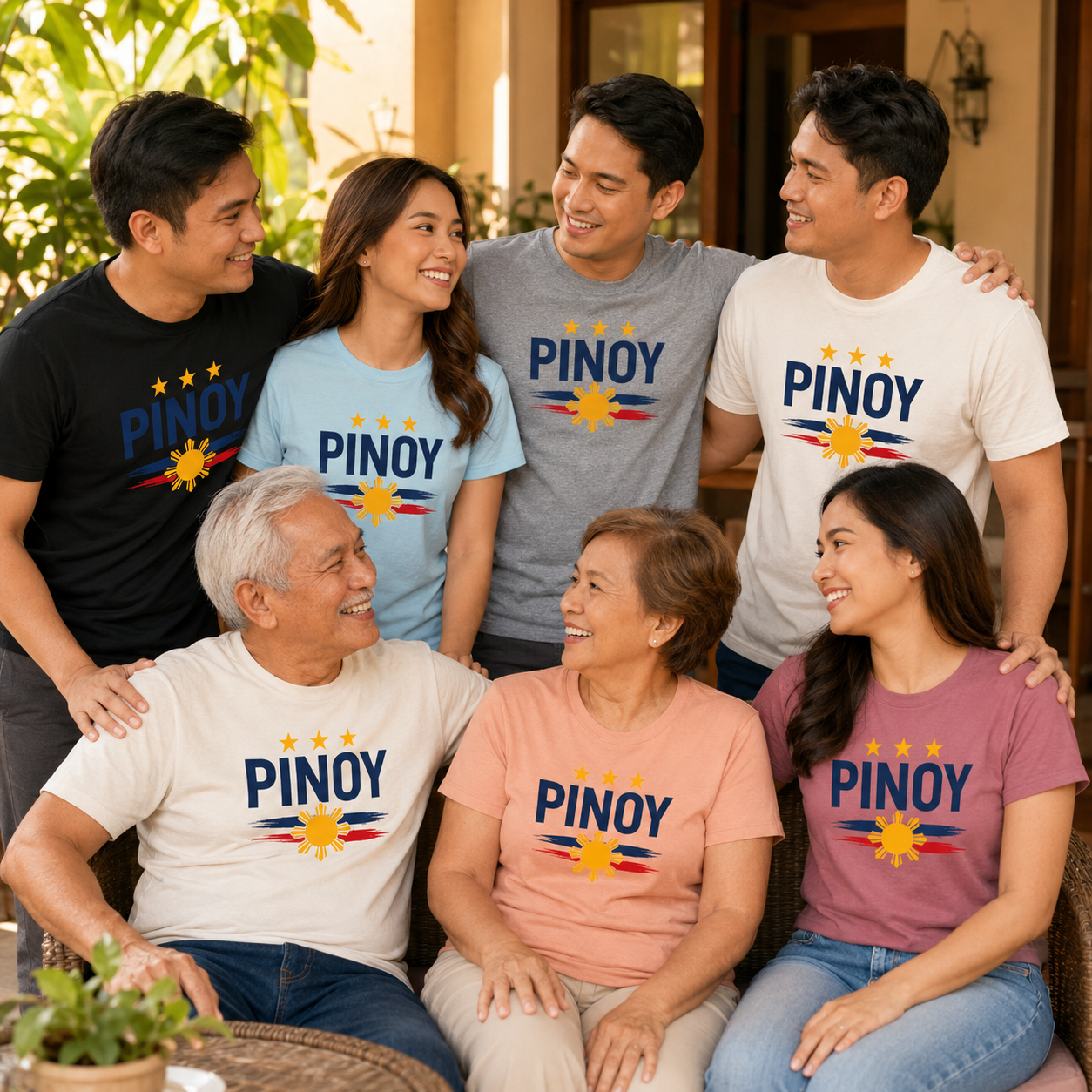 PINOY Filipino Pride T-Shirt – Philippine Sun Graphic Tee