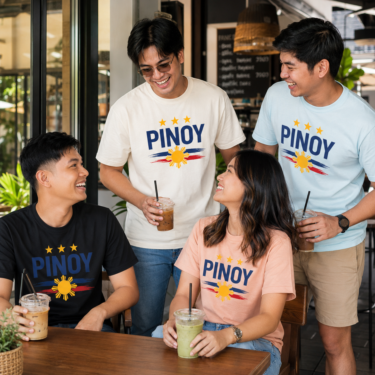 PINOY Filipino Pride T-Shirt – Philippine Sun Graphic Tee