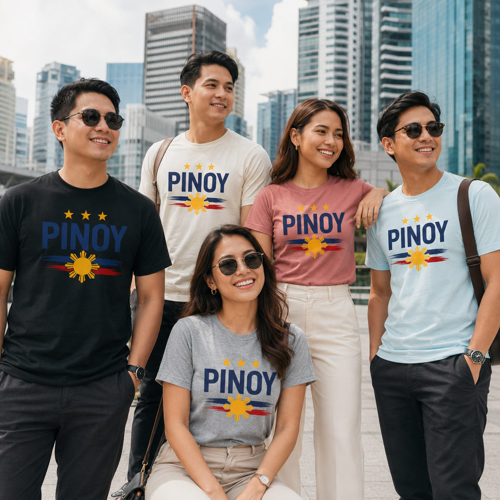 PINOY Filipino Pride T-Shirt – Philippine Sun Graphic Tee