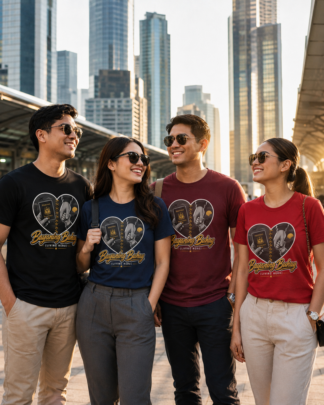 Bayaning Buhay Passport Graphic Tee — Filipino OFW Pride Shirt