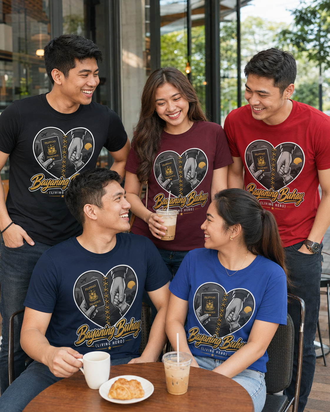 Bayaning Buhay Passport Graphic Tee — Filipino OFW Pride Shirt