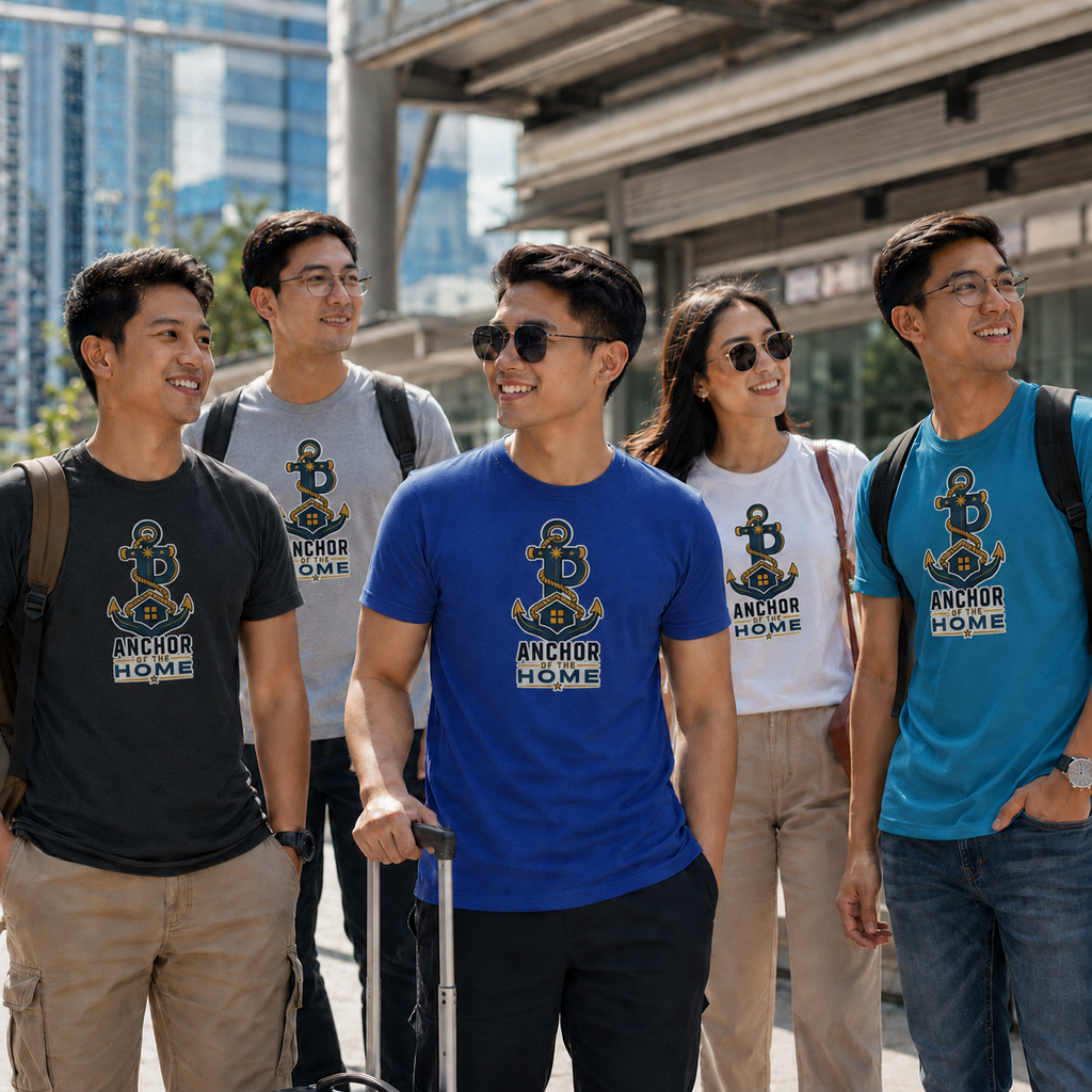 Anchor of the Home Filipino T-Shirt — Anchor, Rope & Home Design for OFWs, Dads & Seafarers
