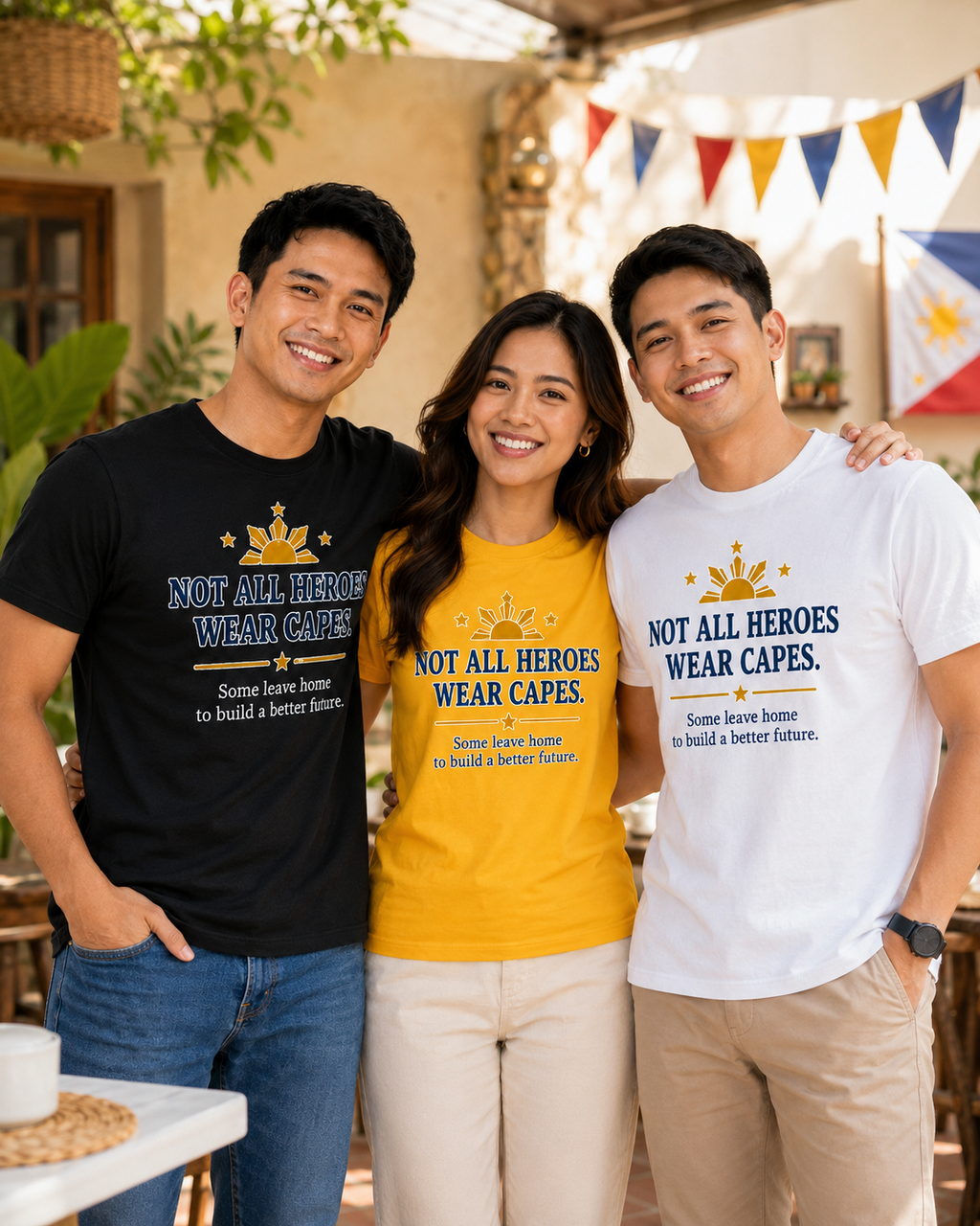 Not All Heroes Wear Capes — Filipino OFW Tribute Tee