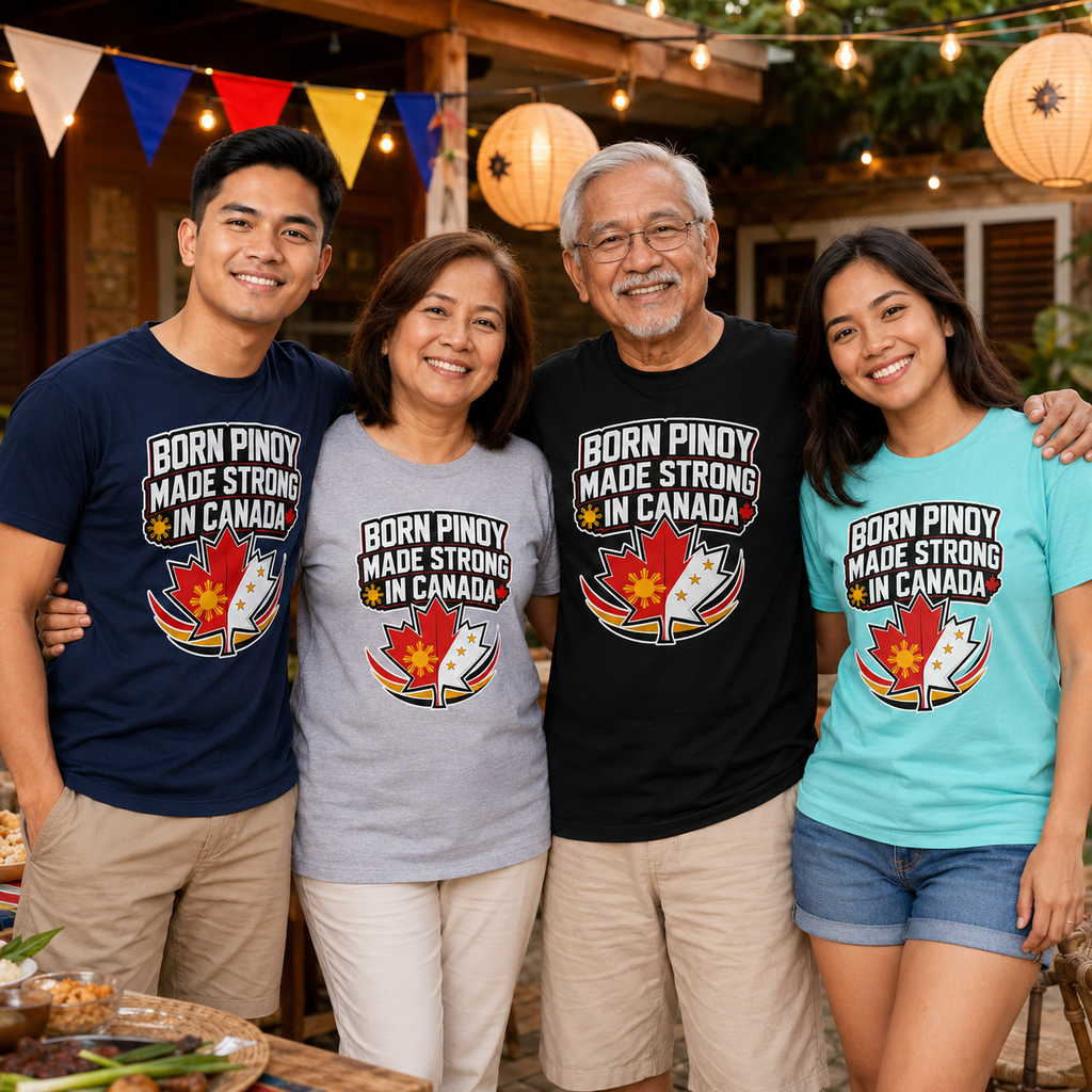 Born Pinoy, Made Strong in Canada — Filipino-Canadian Pride Tee