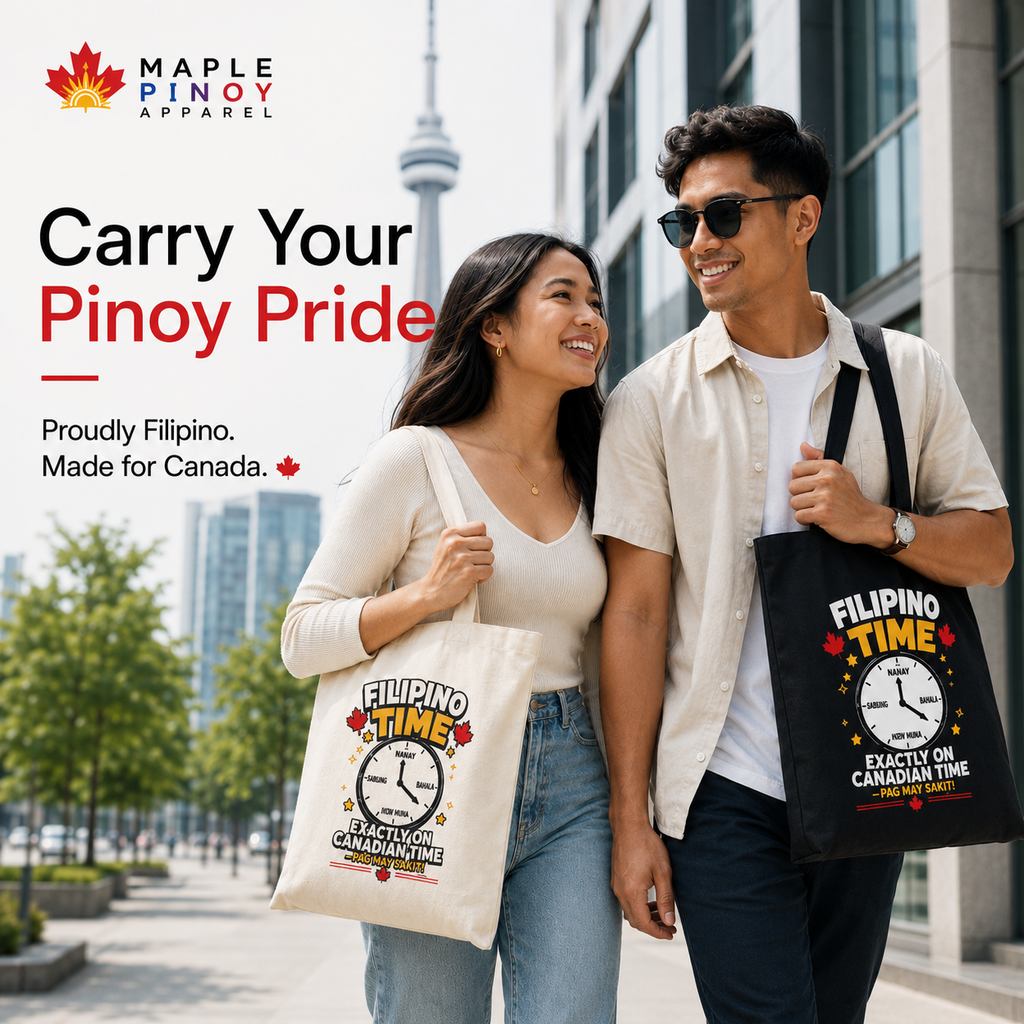 Filipino Time — Funny Filipino Canadian Tote Bag
