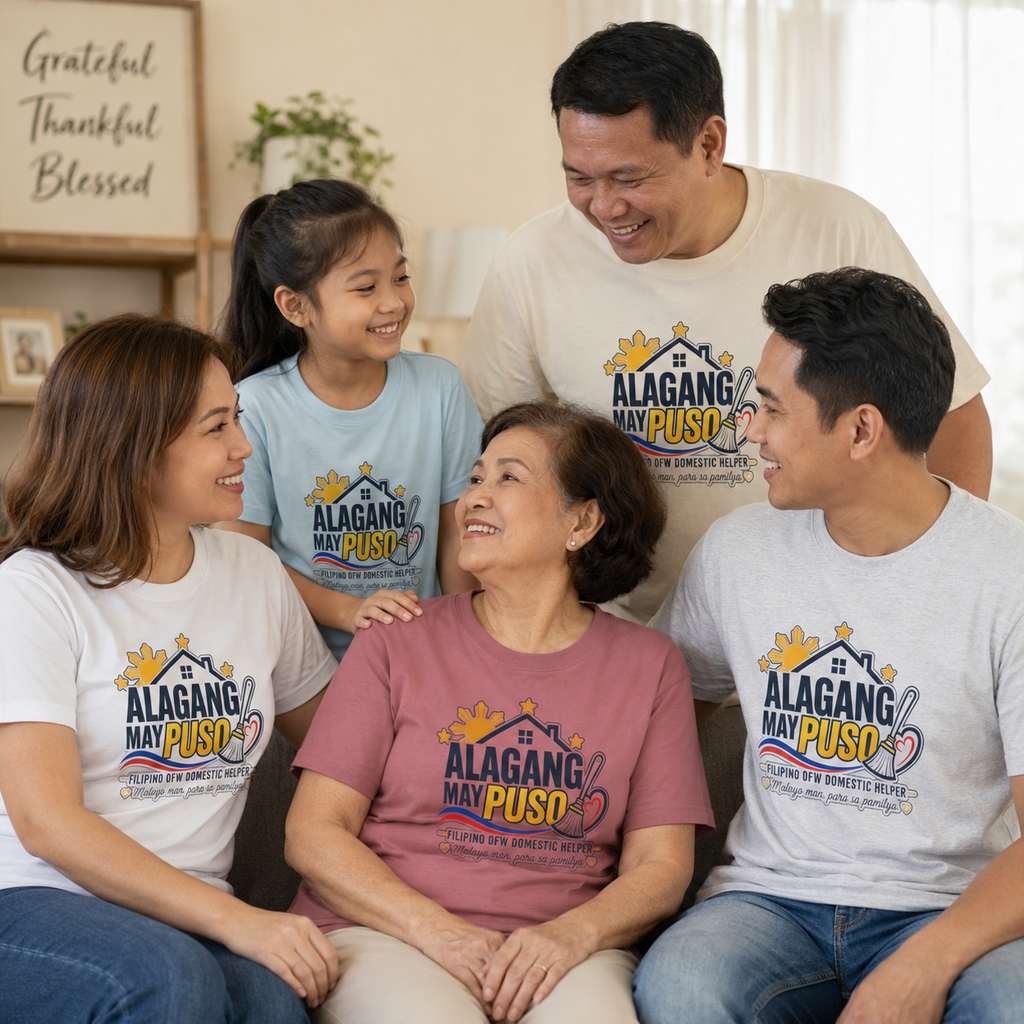Alagang May Puso T-Shirt — Proud Pinoy OFW Domestic Helper Tee