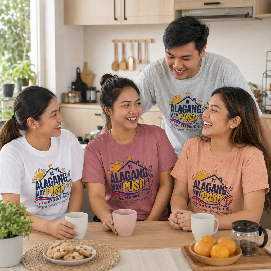 Alagang May Puso T-Shirt — Proud Pinoy OFW Domestic Helper Tee