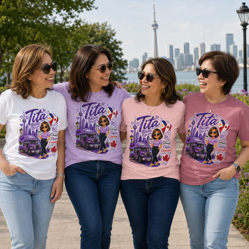 Tita Proud Filipino Canadian T-Shirt – Maple Heart Pinoy Soul Tee