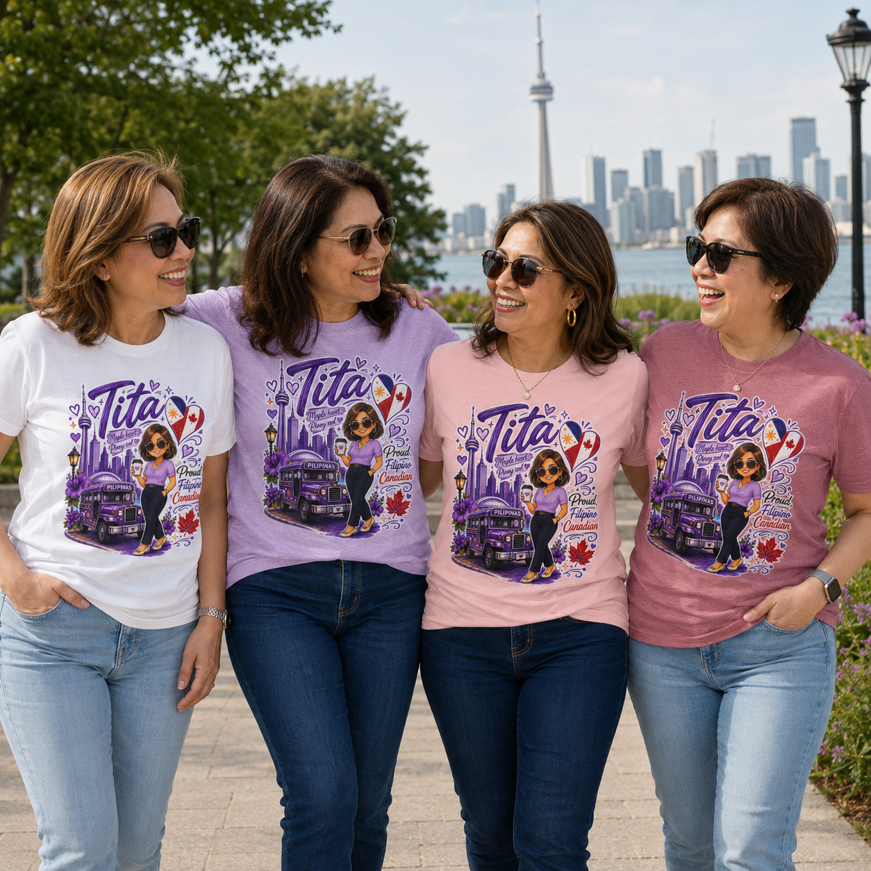 Tita Proud Filipino Canadian T-Shirt – Maple Heart Pinoy Soul Tee