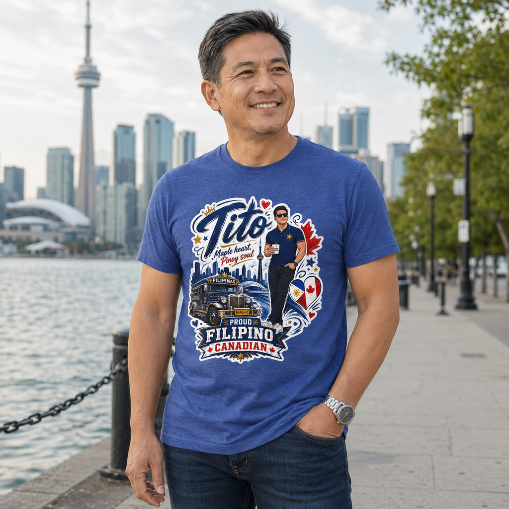Tito Proud Filipino Canadian T-Shirt – Maple Heart Pinoy Soul Tee