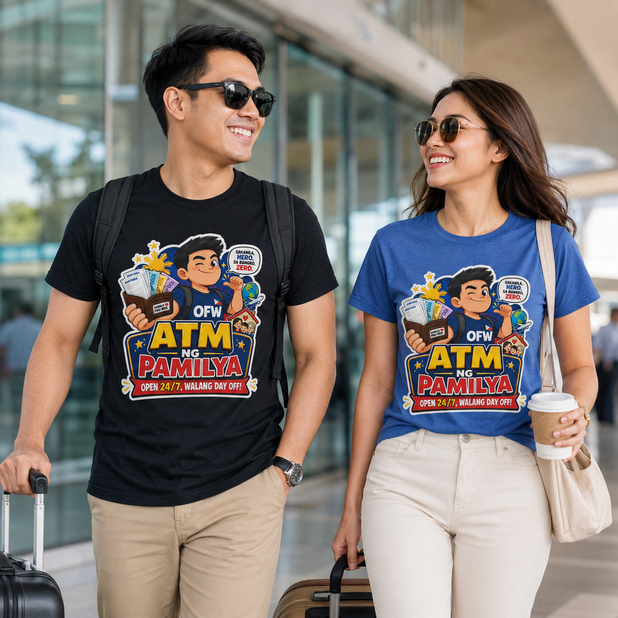 Funny OFW T-Shirt – ATM ng Pamilya Filipino Overseas Worker Shirt