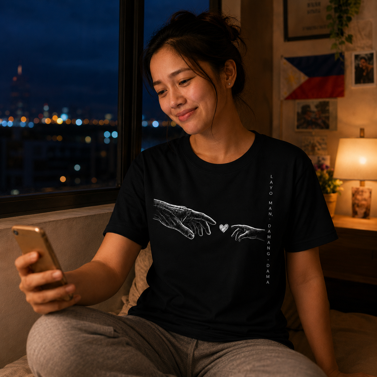 Layo Man, Damang-Dama Tee — Filipino Long‑Distance Love T‑Shirt