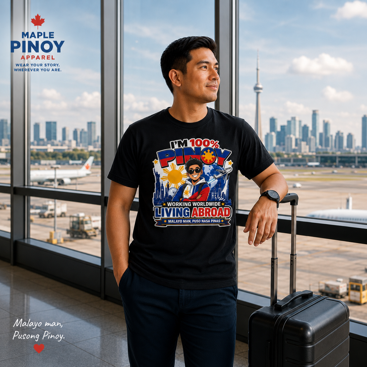 100% Pinoy, Living Abroad — Filipino Pride Tee