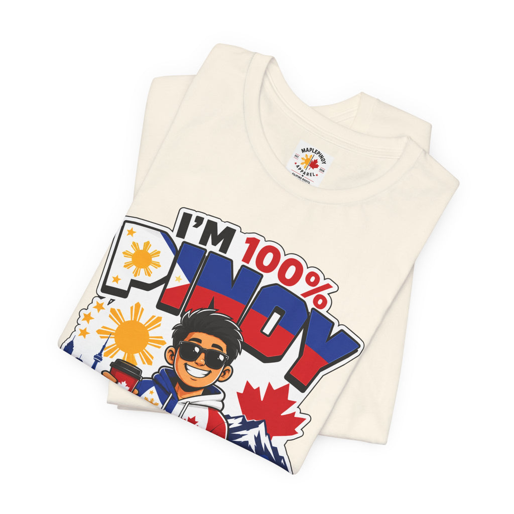 100% Pinoy, Under Canadian Management — Funny Filipino Canadian Tee