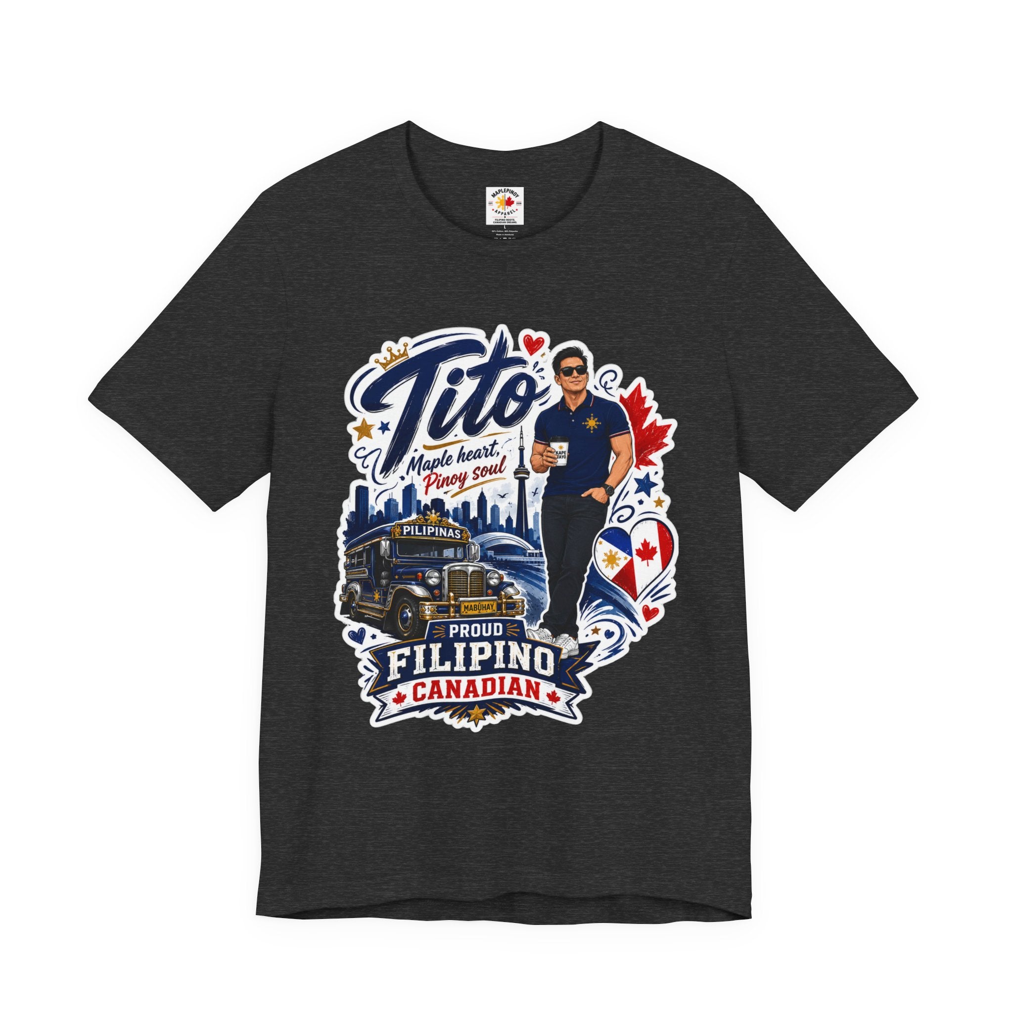 Tito Proud Filipino Canadian T-Shirt – Maple Heart Pinoy Soul Tee
