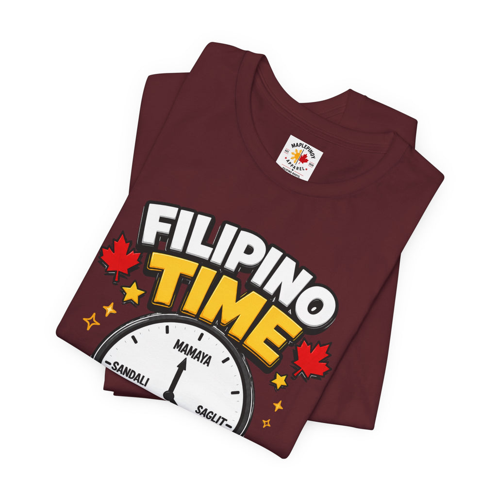 Filipino Time — Funny Pinoy Canadian Clock Tee