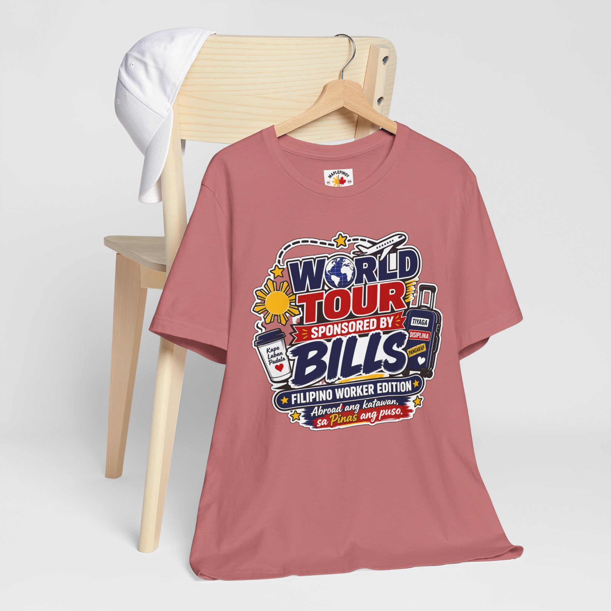 World Tour, Sponsored by Bills — Funny Filipino OFW Tee
